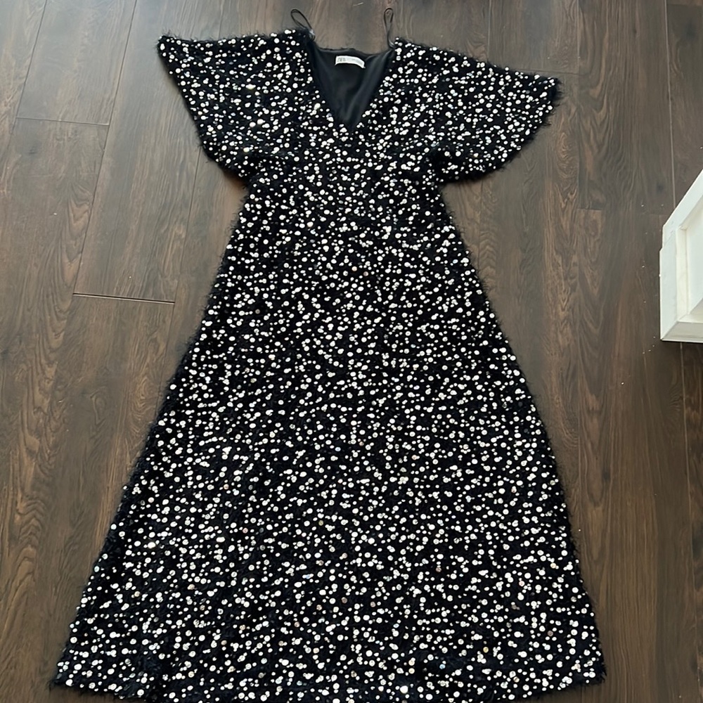 Zara sequin dress